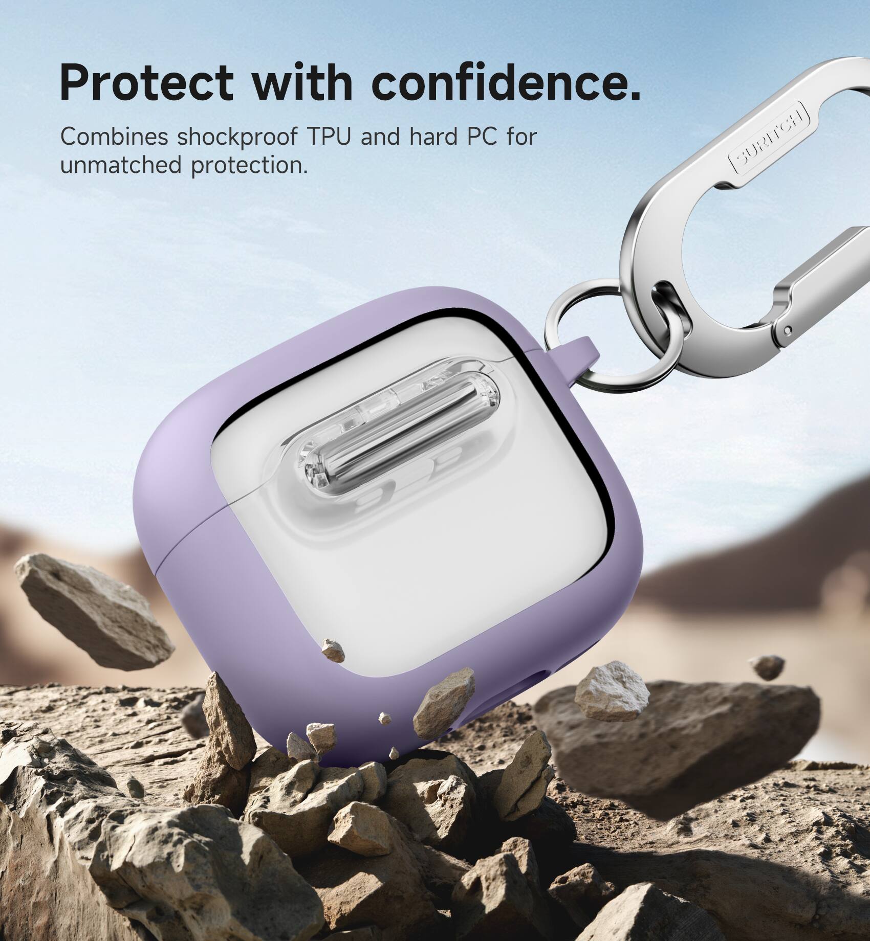 Protect with confidence. Combines shockproof TPU and hard PC for unmatched protection.