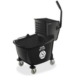 Dryser - Commercial Mop Bucket with Side Press Wringer - 33 Quart - Black