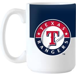Logo Brands - Texas Rangers 15oz. Colorblock Mug - Multicolor