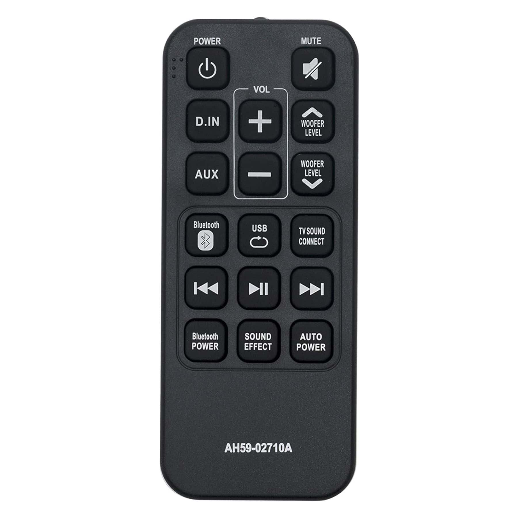 ALLIMITY - AH59-02710A Replacement Remote, fit for Samsung Soundbar HW-JM25 HW-J250 HW-JM25/ZA HW-J250/ZA - Black