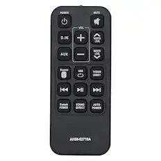 POWER MUTE VOL D.IN + WOOFER LEVEL AUX - WOOFER LEVEL Bluetooth USB TV SOUND CONNECT Bluetooth POWER SOUND EFFECT AUTO POWER AH59-02710A