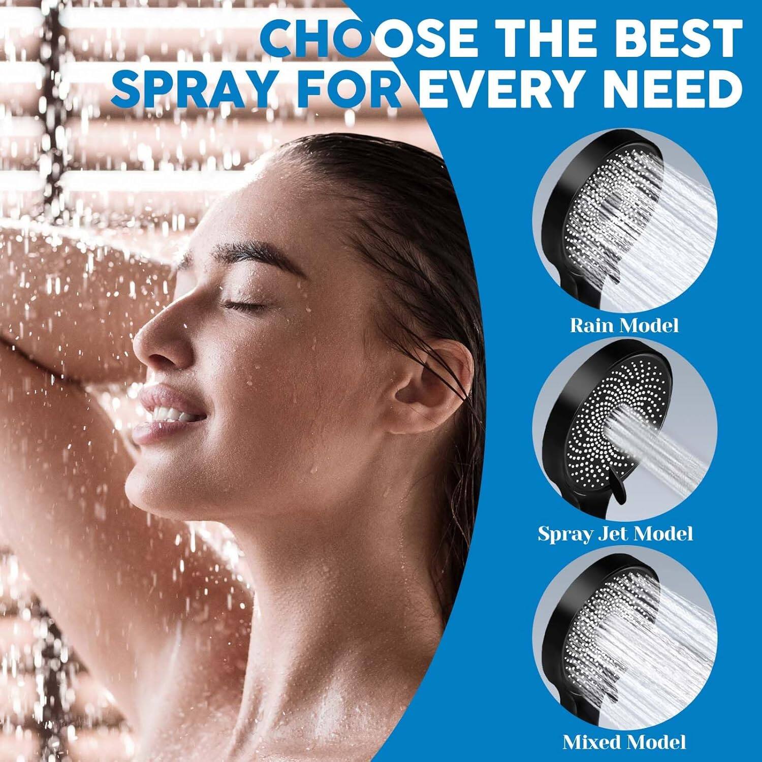 CHOOSE THE BEST SPRAY FOR EVERY NEED

Rain Model  
Spray Jet Model  
Mixed Model