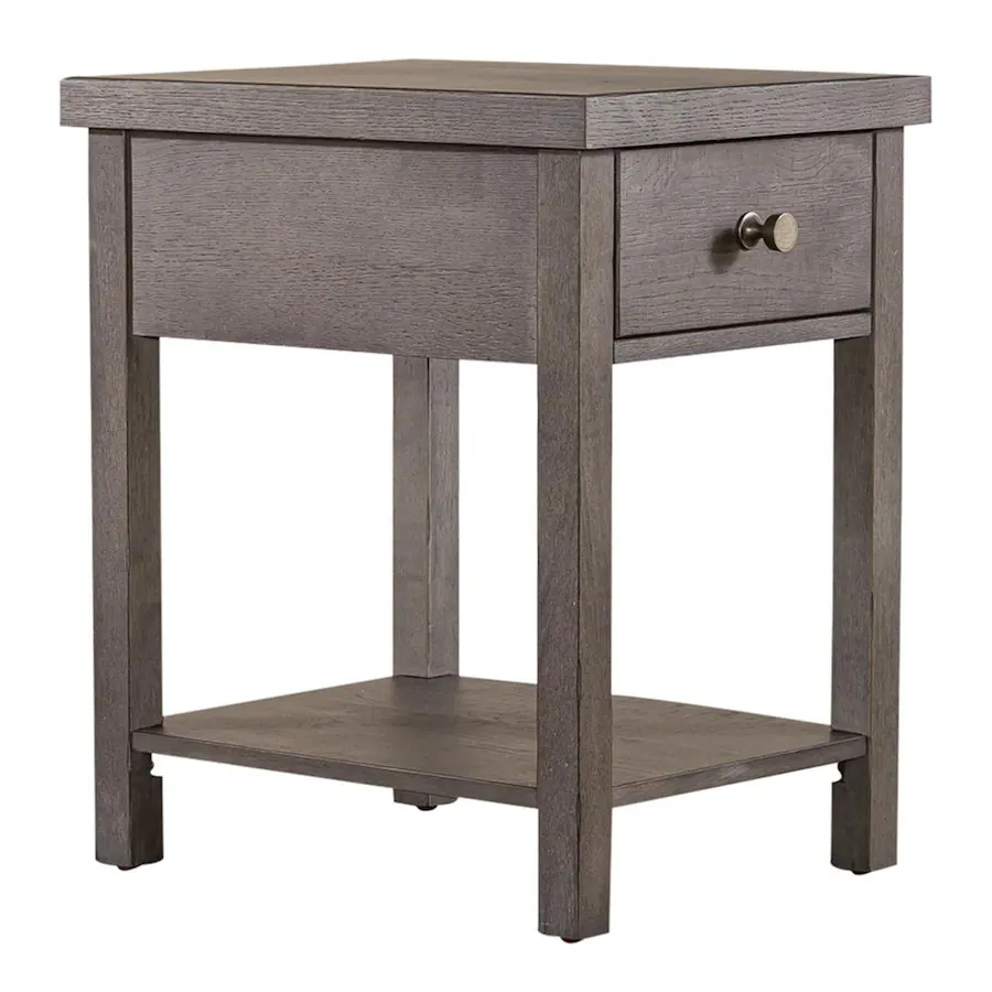 Disessing Liberty Furniture Industries Modern Farmhouse Drawer Chair Side Table ...