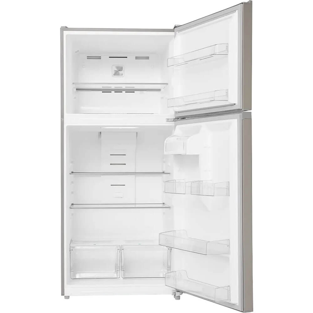 Alt View 1. Midea - Midea MRT18D3BST 18 Cu. Ft. Stainless Garage Ready Top Freezer Refrigerator - Stainless.