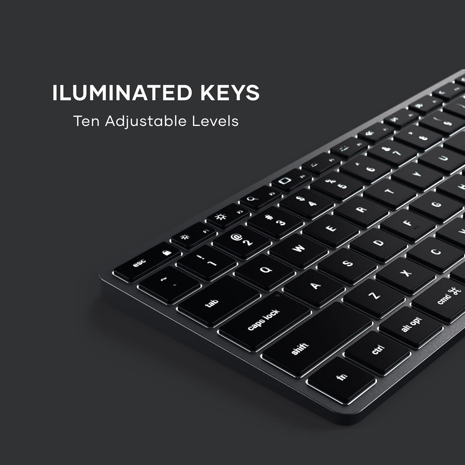 ILUMINATED KEYS  
Ten Adjustable Levels