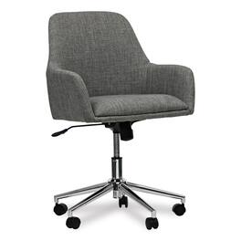 Our Brands - Mid-Century Task Chair, Supports Up to 275 lb, 18.9" to 22.24" Seat Height, Seat, Back - Gray