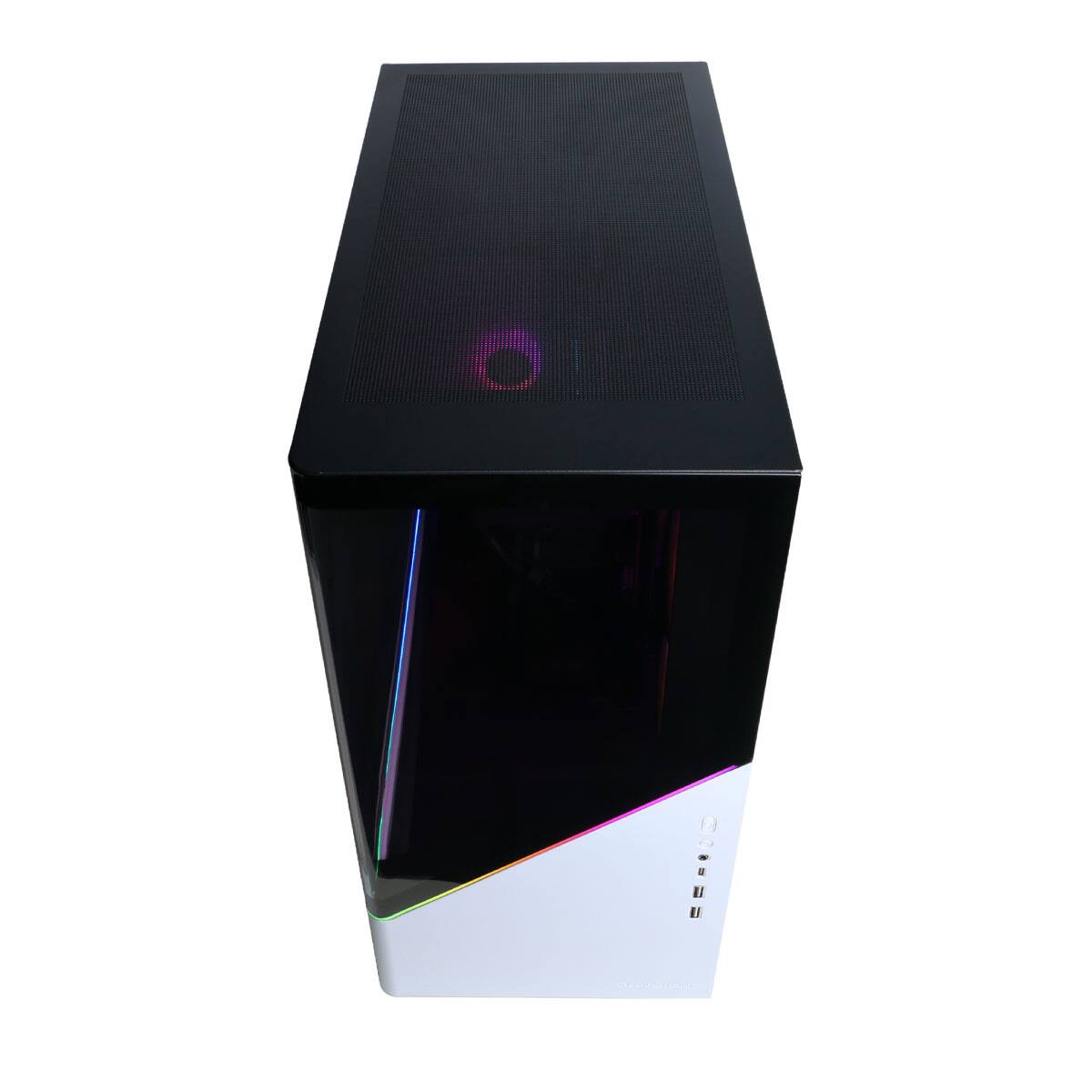 Alt View 11. CyberPowerPC - Gaming Desktop - AMD Ryzen 7 9700X - AMD Radeon RX 9060 XT 8GB - 16GB DDR5 - 2TB PCIe 4.0 SSD - White.
