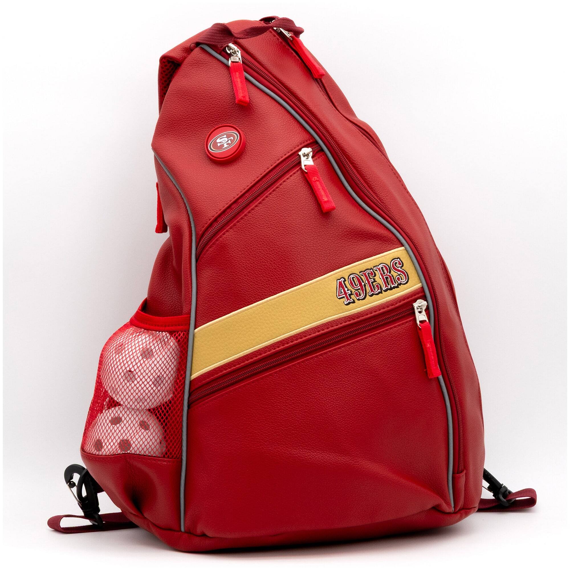 Alt View 3. Team Golf - San Francisco 49ers Embroidered Team Pickleball Backpack - Multicolor.
