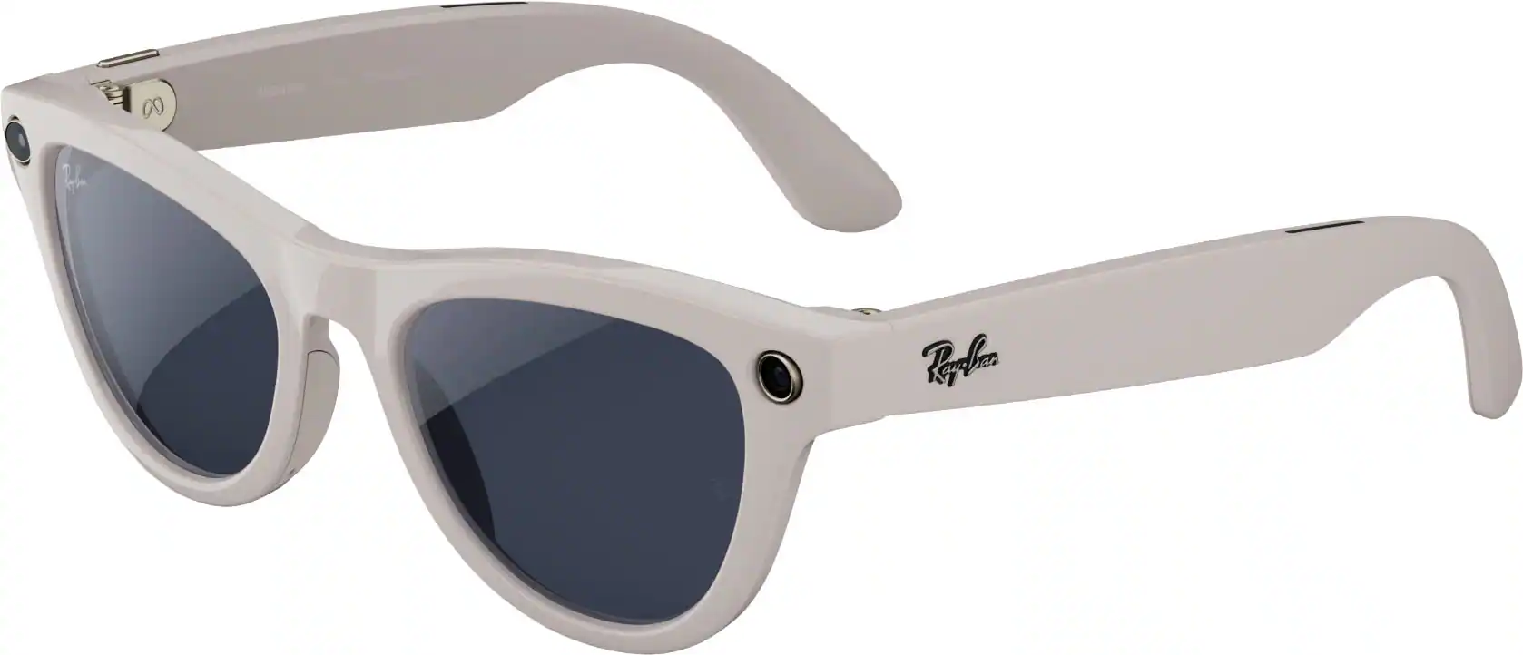 Ray-Ban Meta - Skyler (Gen 2) glasses with Meta AI, Audio, Photo, Video Compatability - Transitions Sapphire lenses - Shiny Chalky Grey