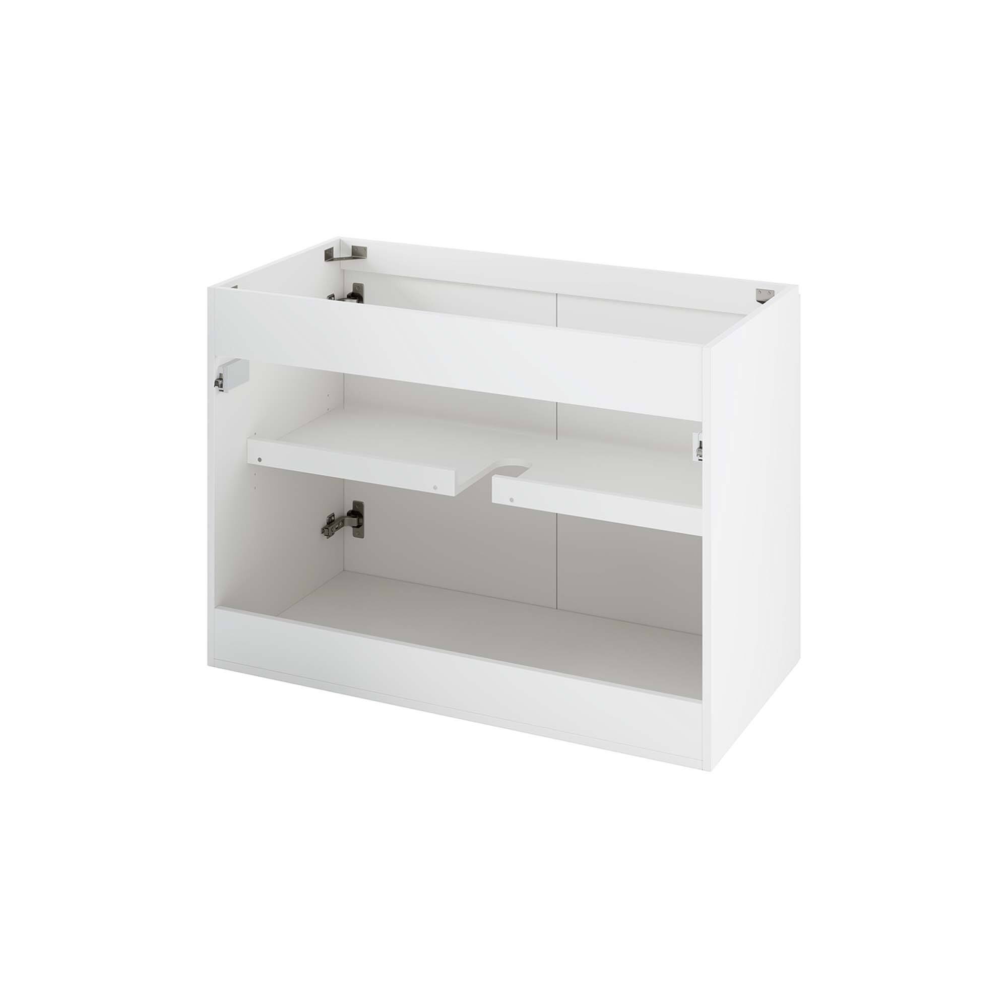 Alt View 1. Modway - Bryn Wall-Mount Bathroom Cabinet Basin Not Included - White.