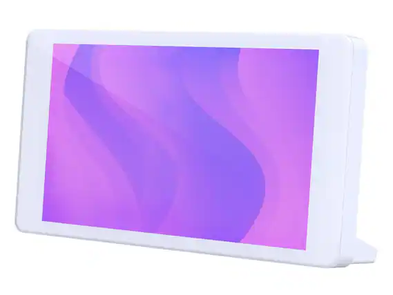 Front. Phanteks - Phanteks 5.5" Hi-Res LCD, Magnetic Mount, 60Hz, 2160x1440 IPS, 99% sRGB, HDMI, White - White.