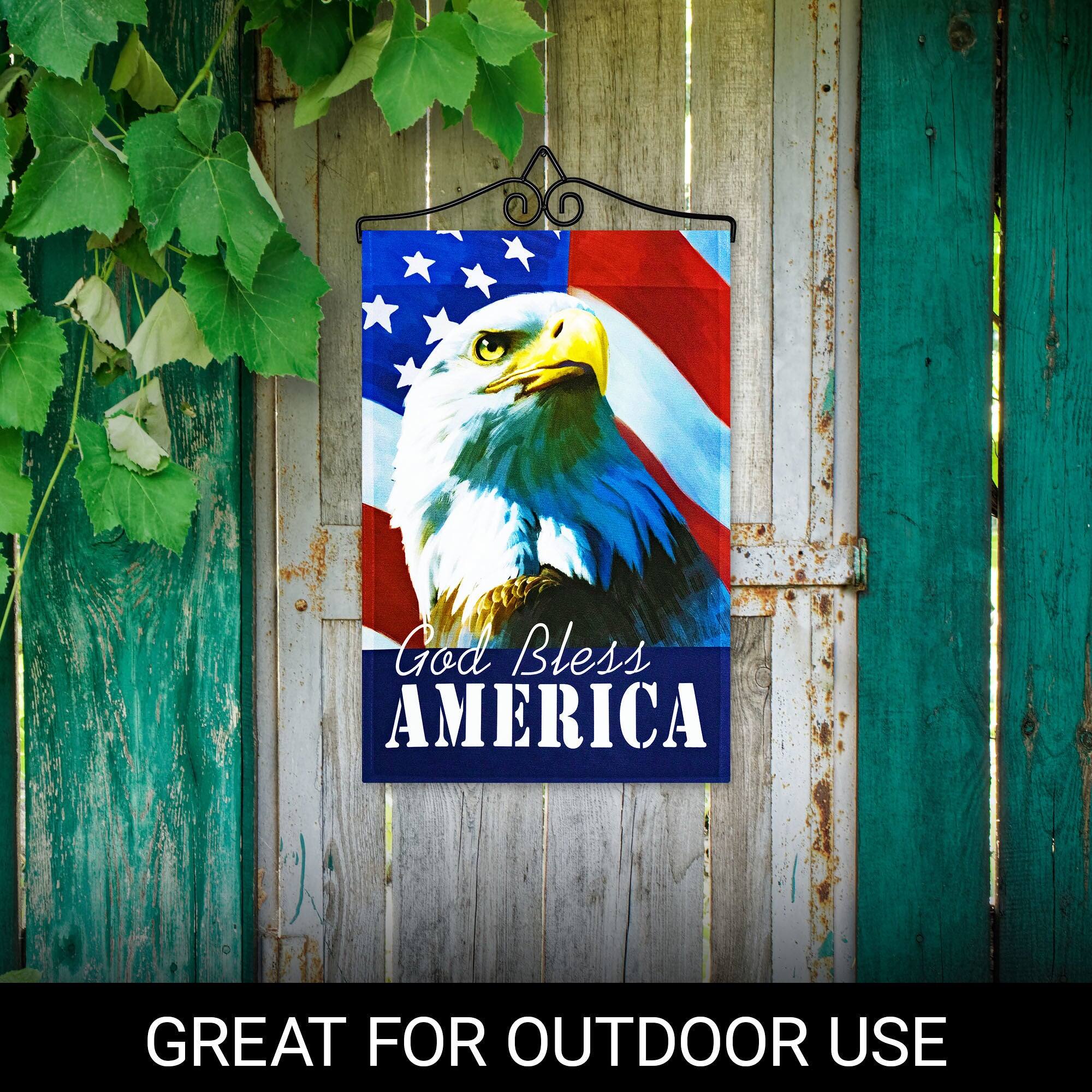 God Bless America  
Great for Outdoor Use