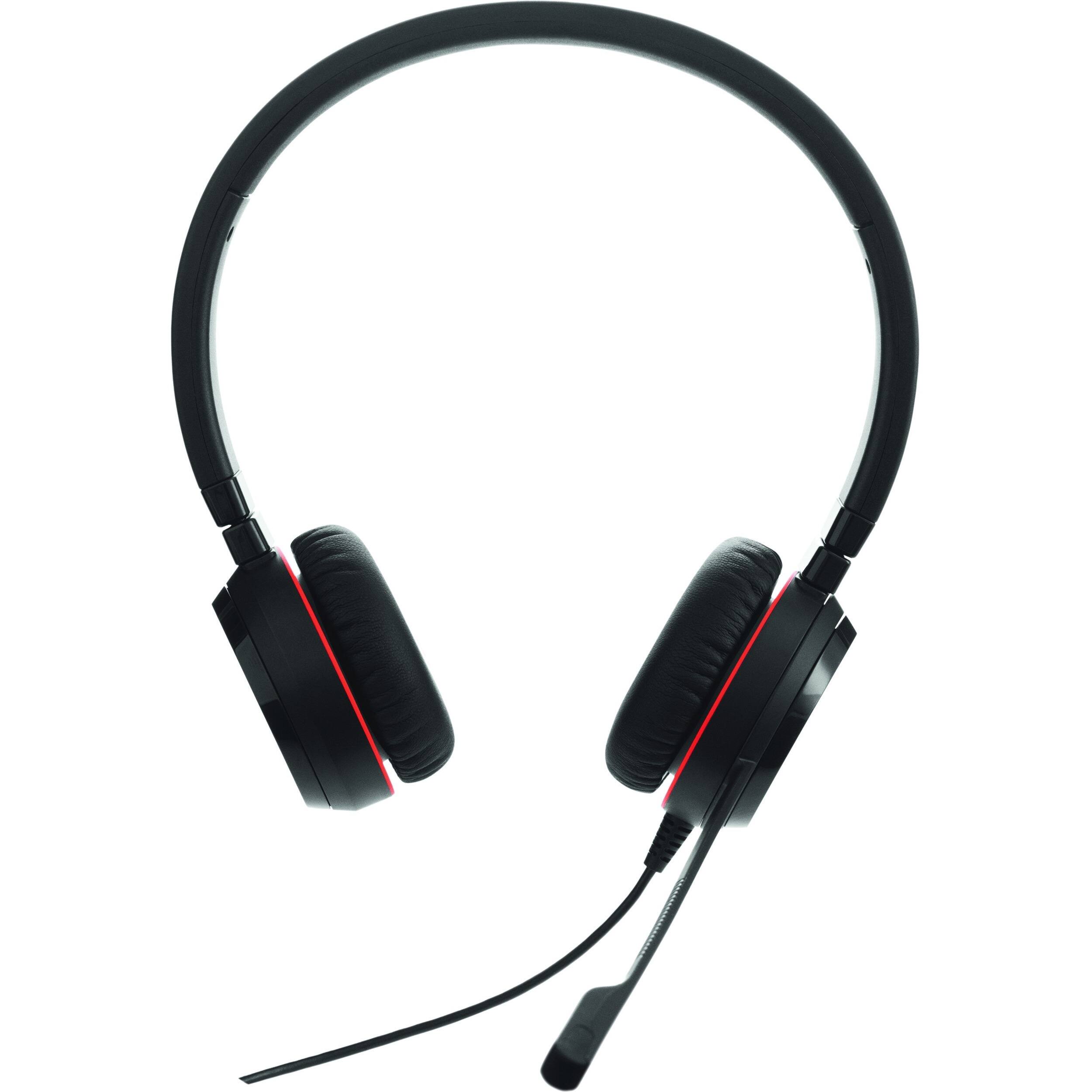 Alt View 1. Jabra - Jabra EVOLVE 20SE Headset - Stereo - USB - Wired - Over-the-head - Binaural - Supra-aural - Noise Canceling - Black - Black.