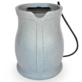 FCMP Outdoor - Catalina 45 Gallon Water Outdoor Rain Catcher Barrel - Light Granite