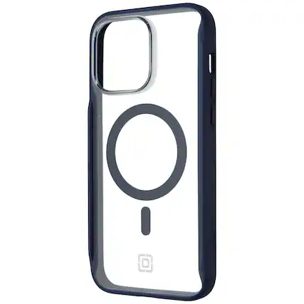 Front. Incipio - AeroGrip Case for MagSafe for iPhone 14 Pro Max - Midnight Navy/Clear.