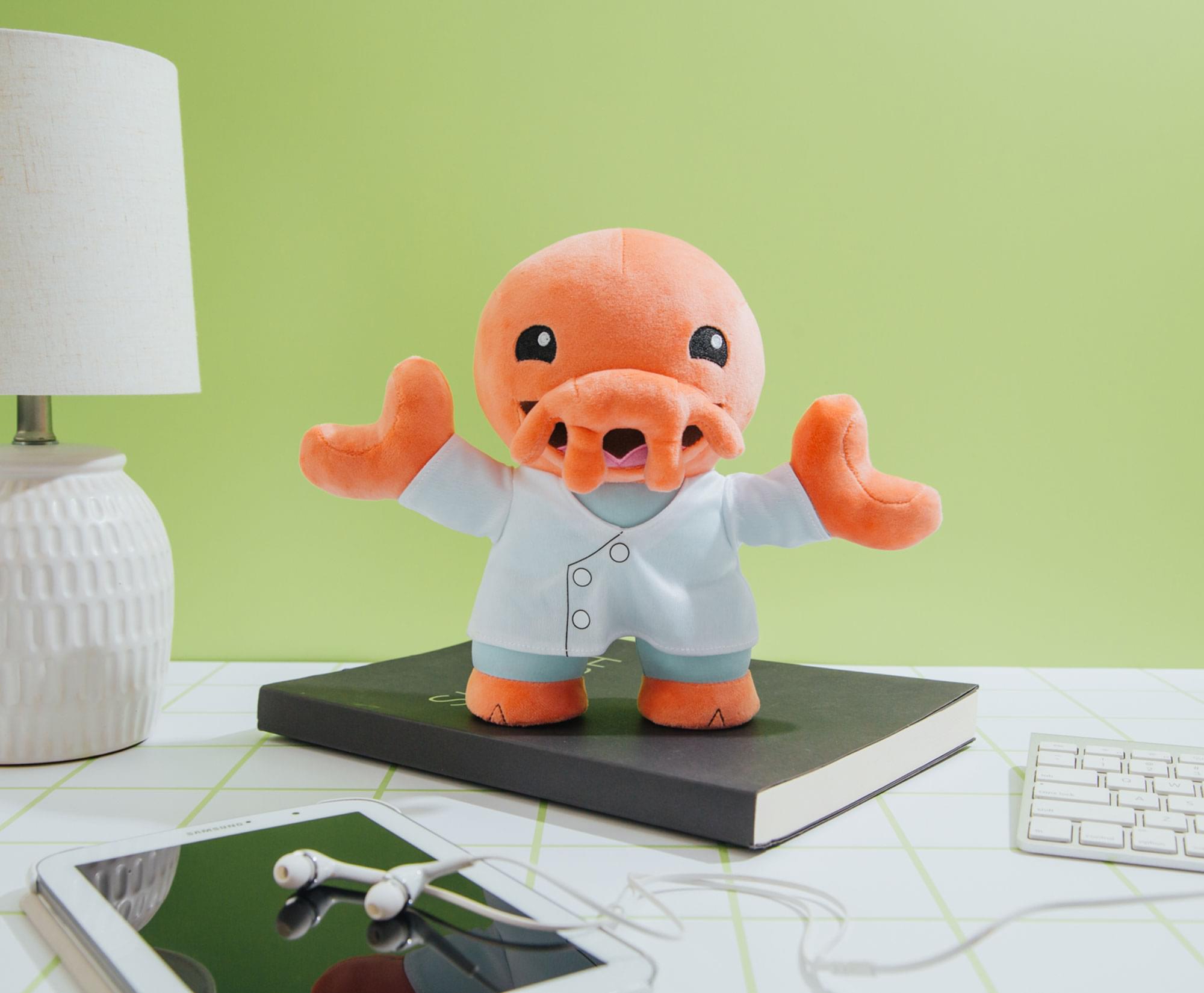 Alt View 2. Toynk - Futurama Zoidberg 8-Inch Chibi Collector Plush Toy - Pink.
