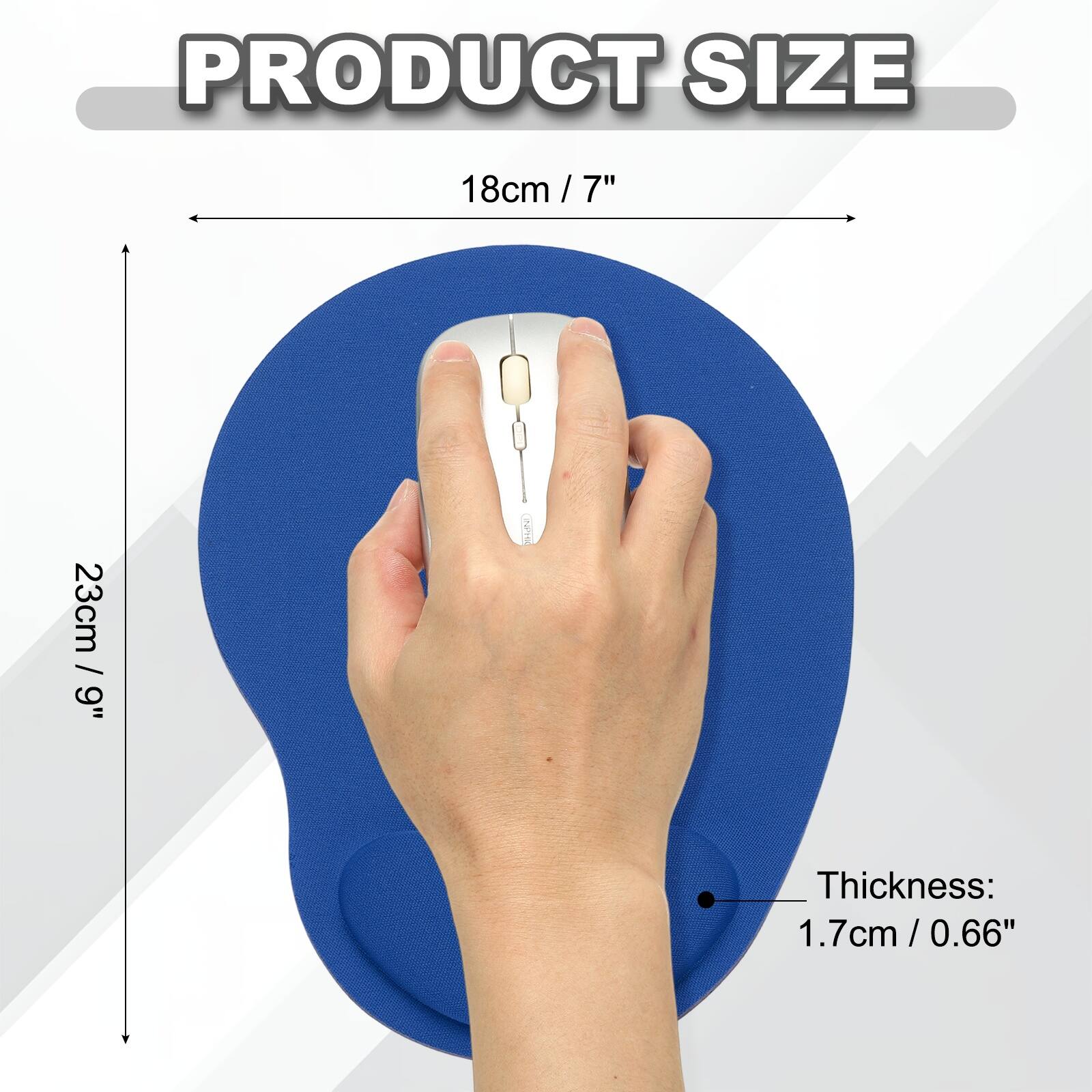 PRODUCT SIZE  
18cm / 7"  
23cm / 9"  
Thickness: 1.7cm / 0.66"