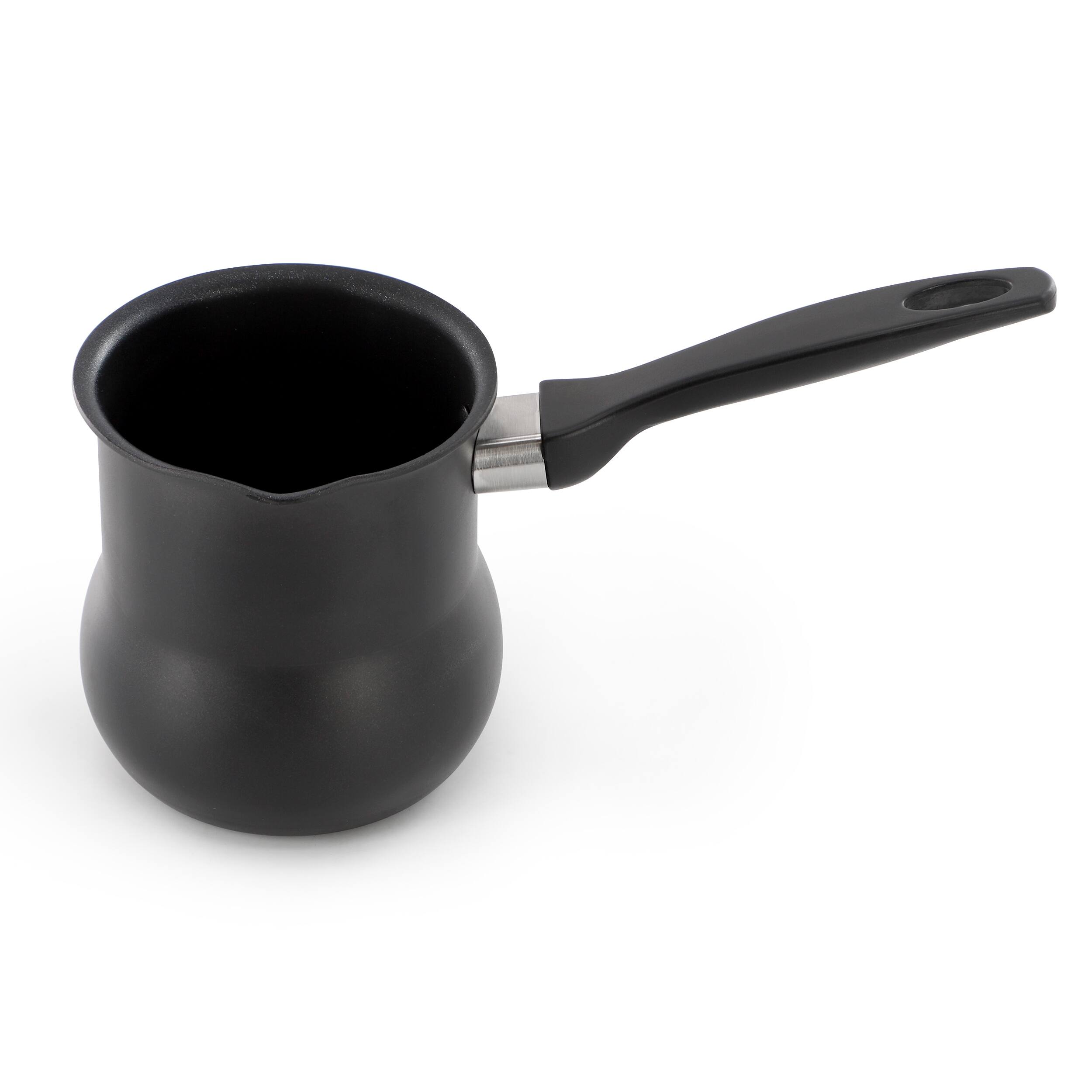 Alt View 1. Better Chef - Better Chef 0.45 Quart Aluminum Nonstick Turkish Coffee Warmer in Black with Cool Touch Handle - Black.