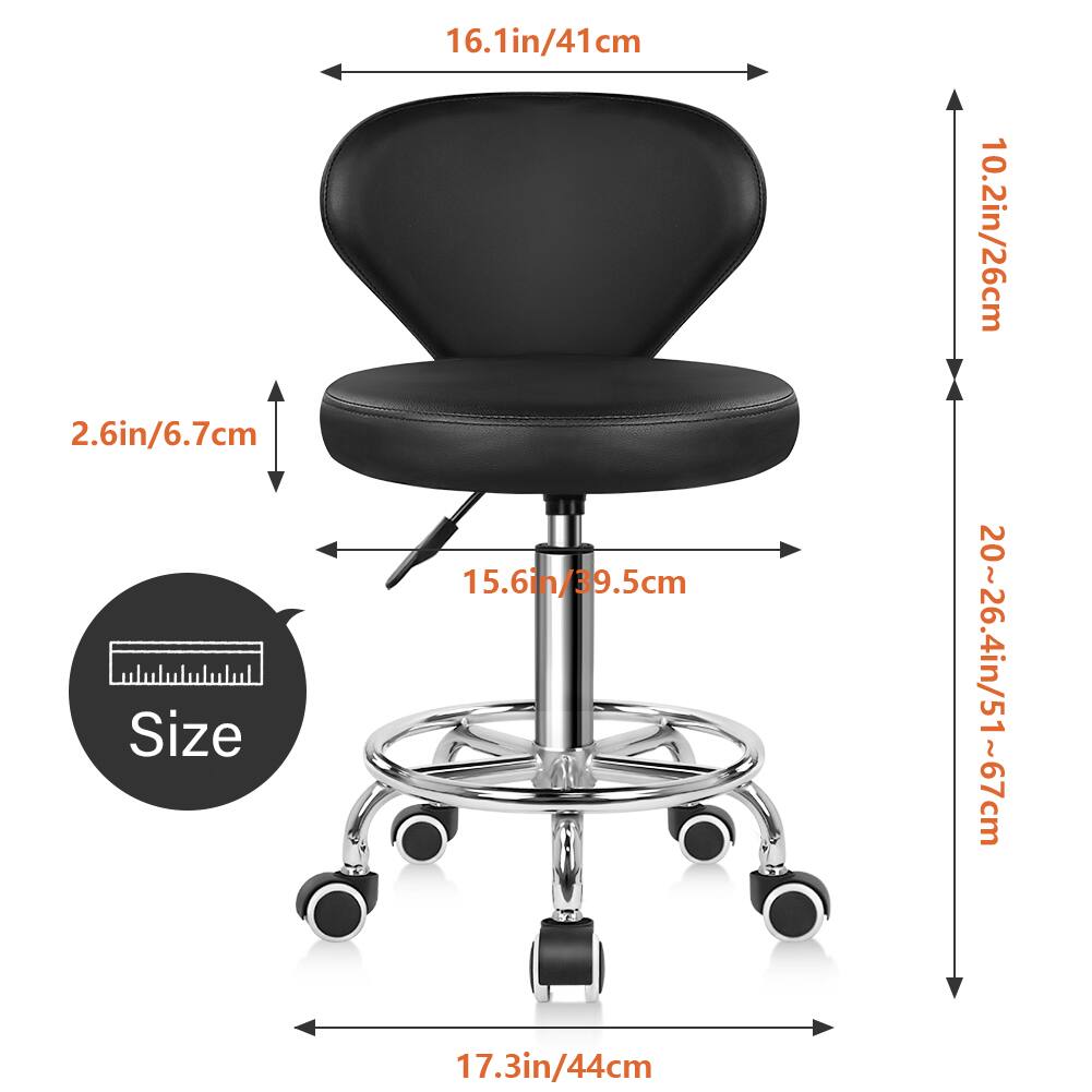 2.6in/6.7cm  
16.1in/41cm  
15.6in/39.5cm  
10.2in/26cm  
20~26.4in/51~67cm  
17.3in/44cm