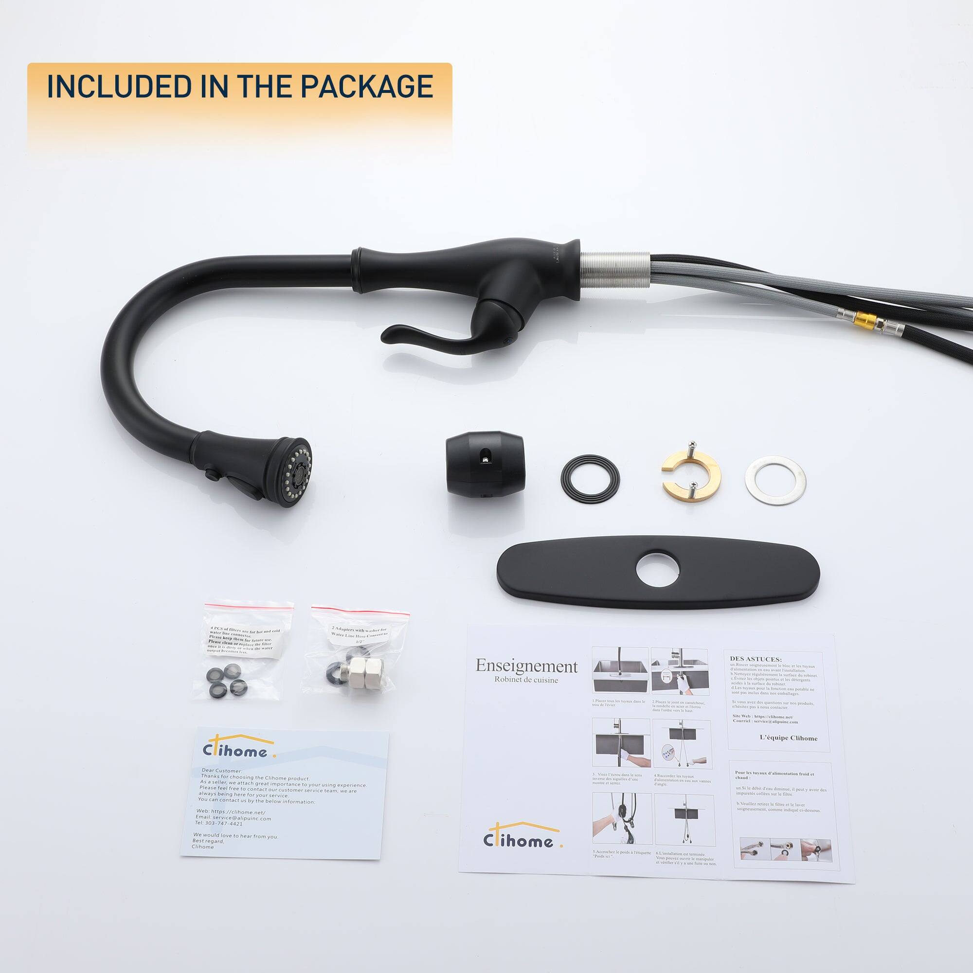 INCLUDED IN THE PACKAGE

Enseignement
Robuste du coussinet

DES ASTUCES:

L'utilisation du Clihome

Pour un amélioration de votre

confort et de votre santé

Clihome