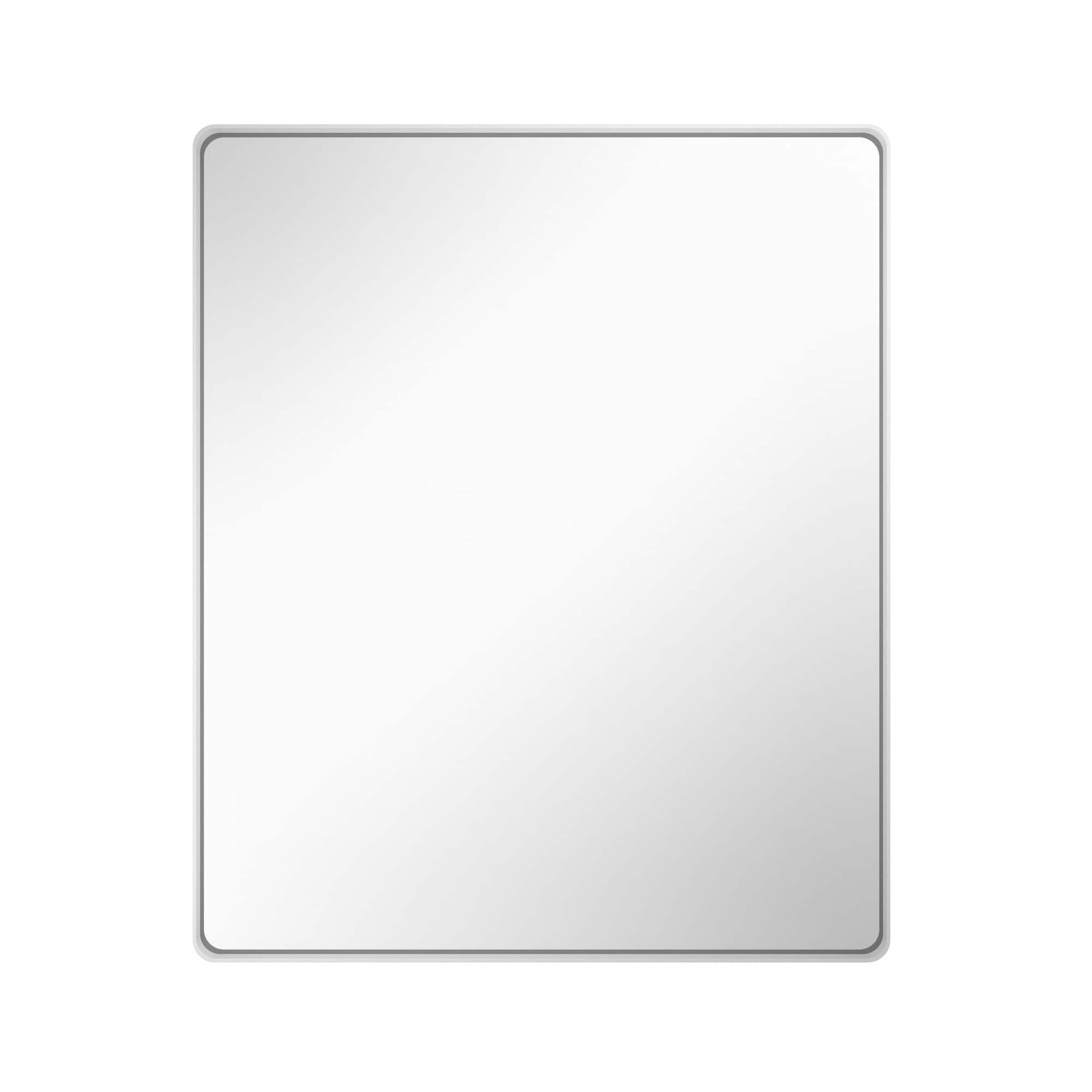 Boyel Living - 40-Inch x 48-Inch Rectangular Aluminum-Framed Bathroom Wall Mirror - White price history on PriceWatchPro