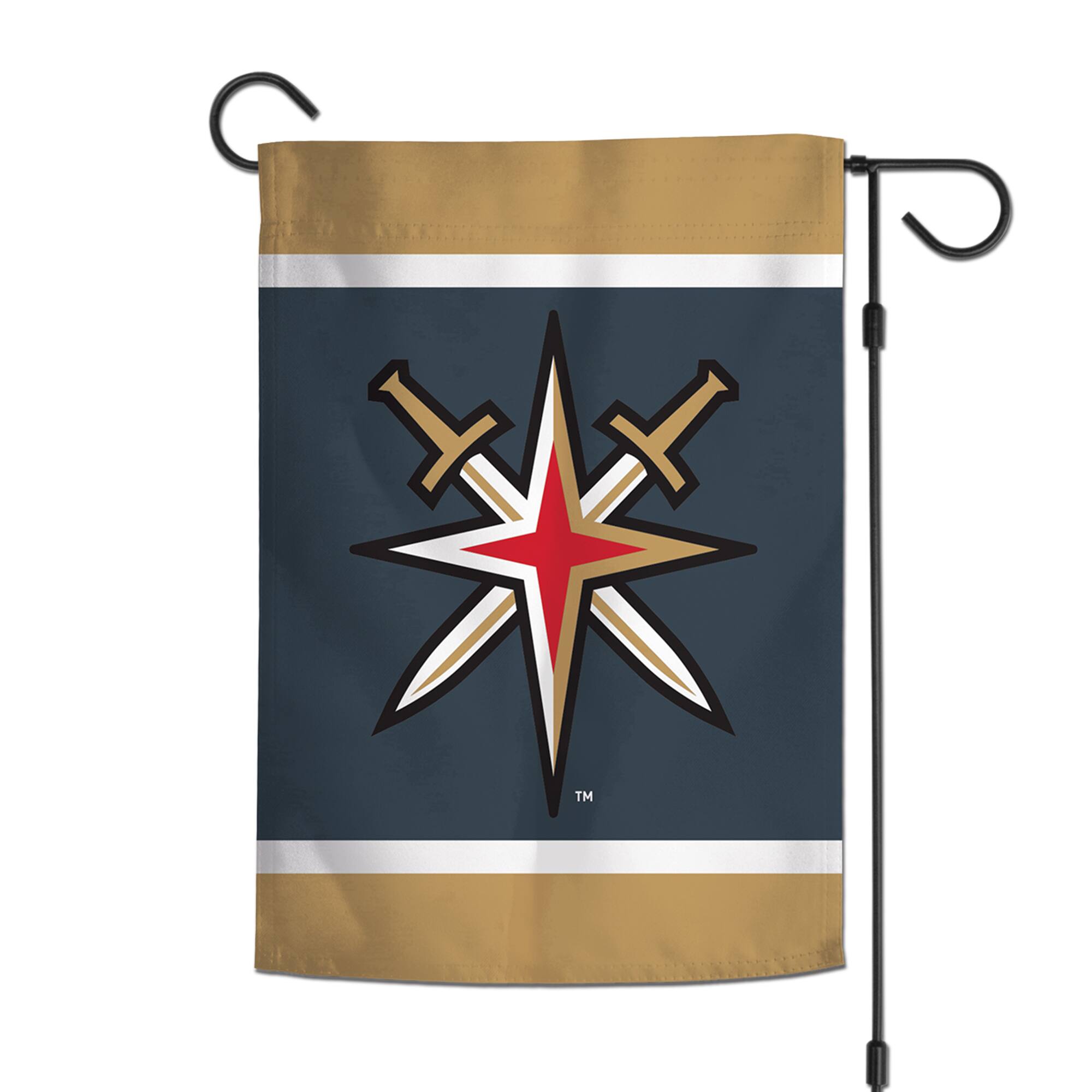 Alt View 1. WinCraft - Vegas Golden Knights 12" x 18" Double-Sided Garden Flag - Multicolor.