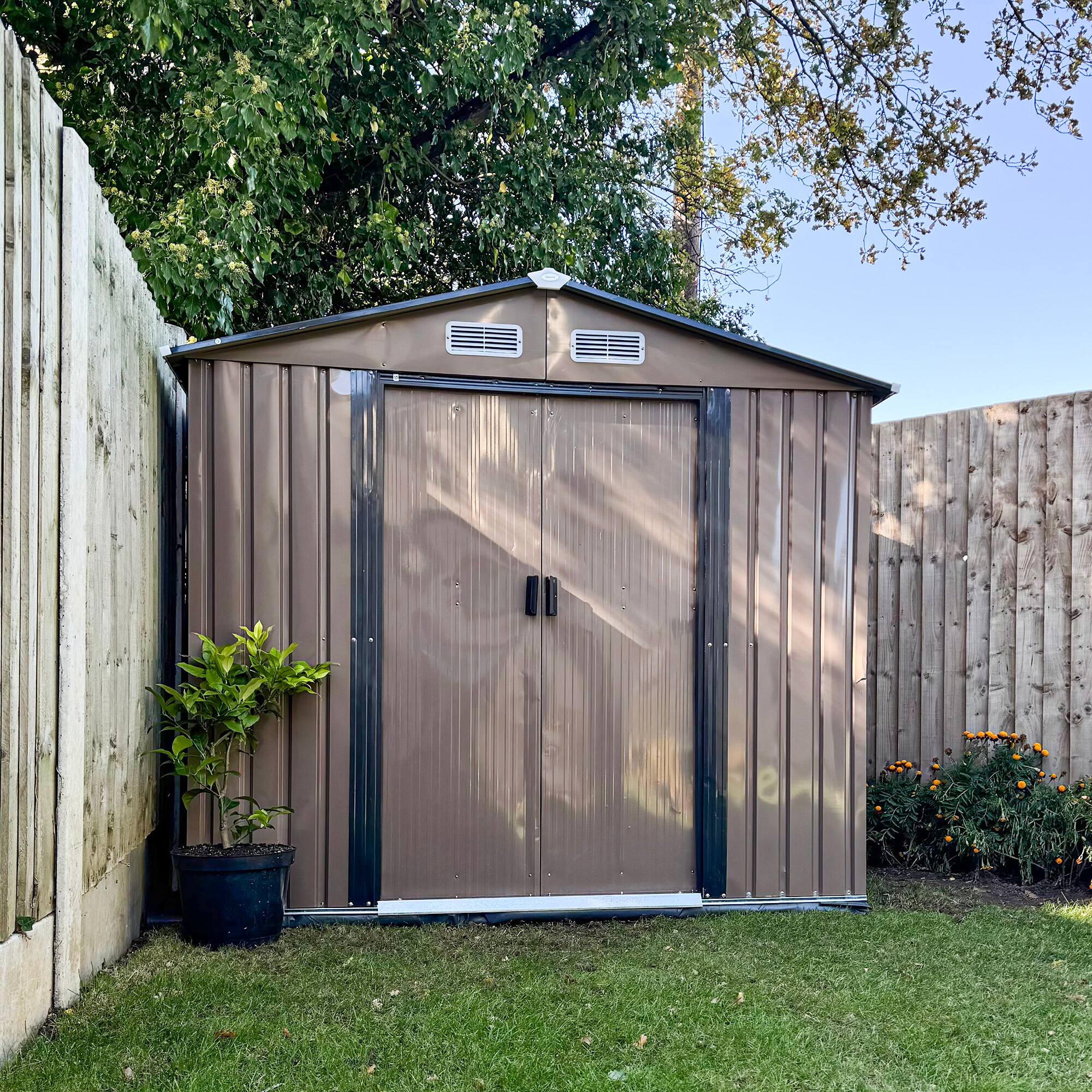 Alt View 8. Outsunny - x 4' Outdoor Storage Shed.