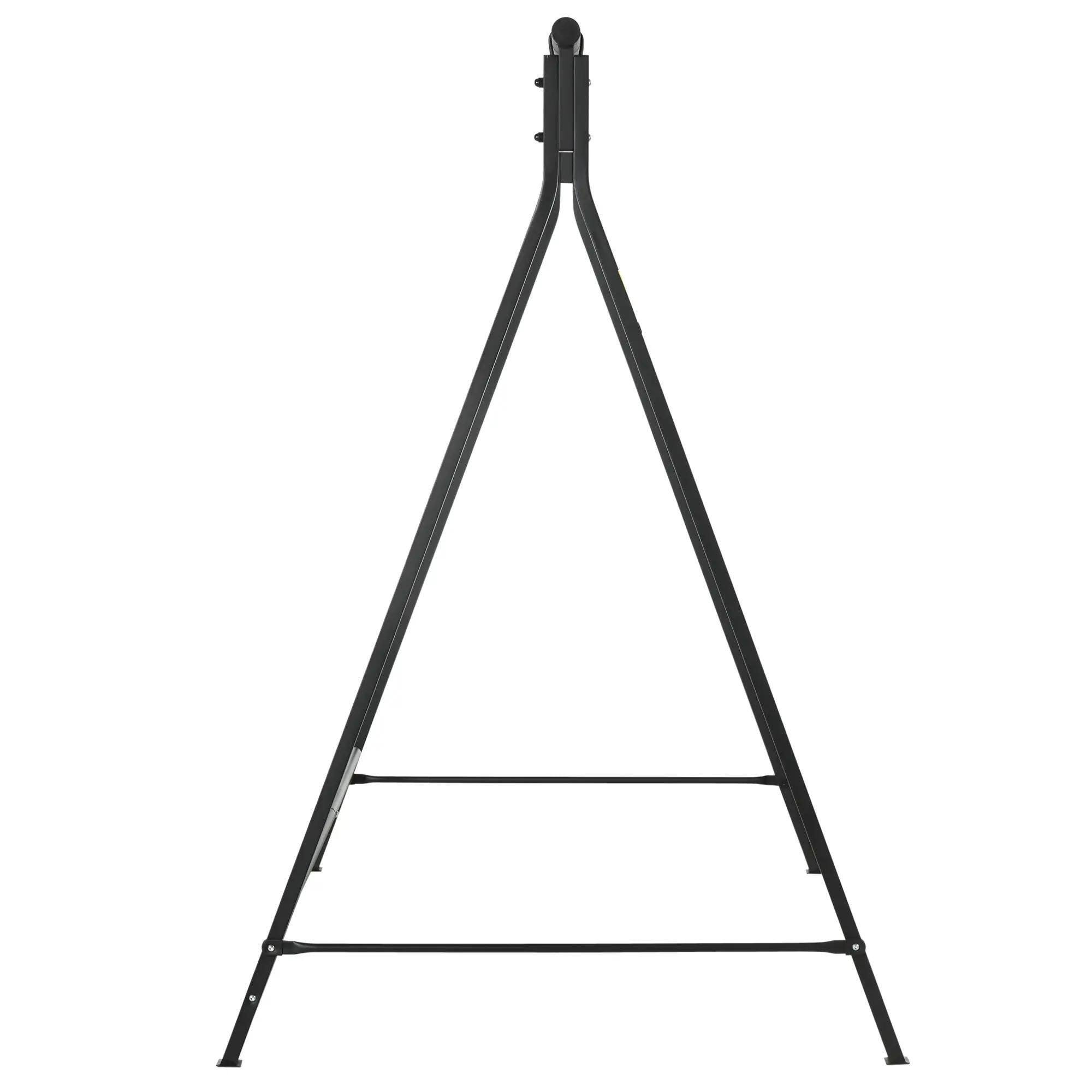 Alt View 2. Resenkos - Resenkos Heavy Duty Swing Frame, Metal Porch Swing Stand, 528 lbs Capacity, Perfect for Backyard, Patio, Lawn, Black.