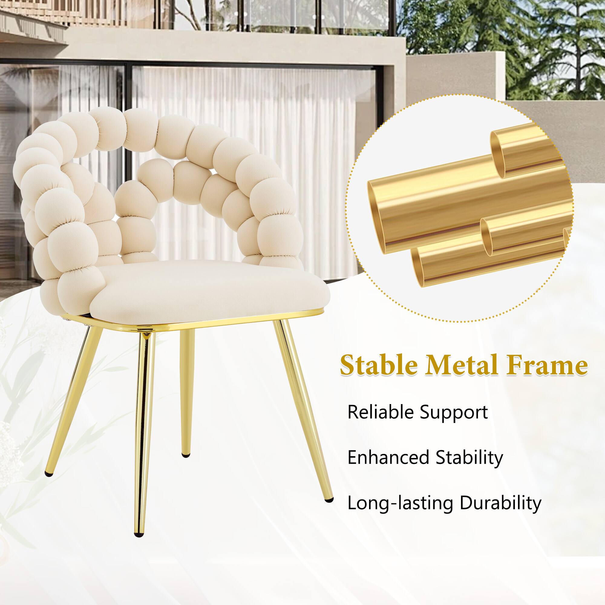 Stable Metal Frame  
Reliable Support  
Enhanced Stability  
Long-lasting Durability