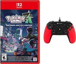 Pokémon Legends Z-A Nintendo Switch 2 Bundle + Red Wired Controller Ships Fast! - Nintendo Switch 2