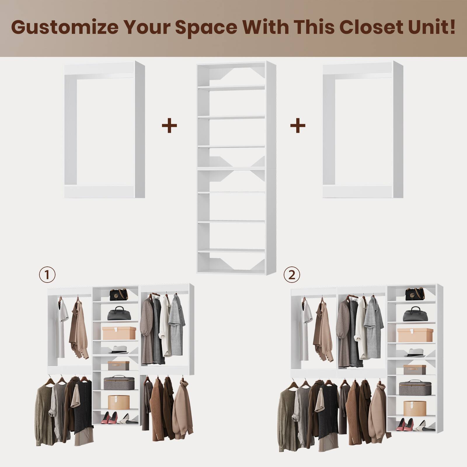 Customize Your Space With This Closet Unit!

1. [Image of a closet unit with clothes and accessories]

2. [Image of a closet unit with clothes and accessories]