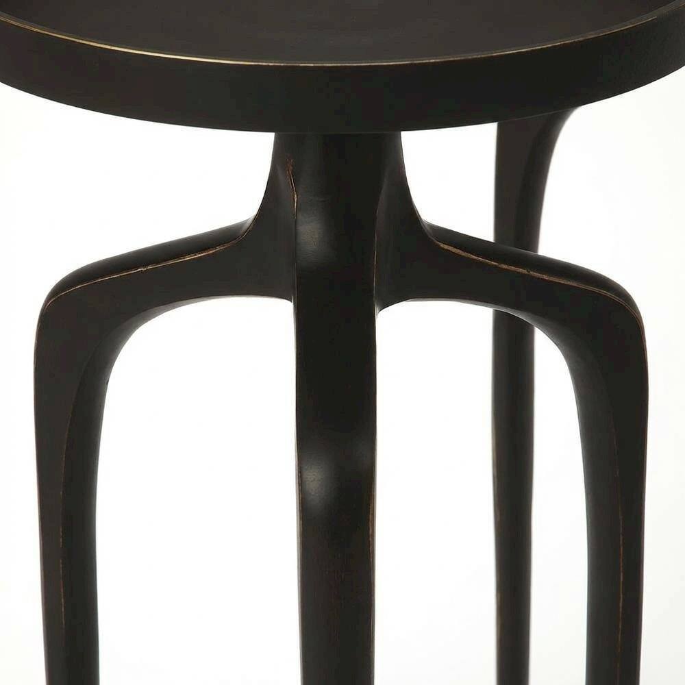 Alt View 1. Starlight Canyon Home - Round Modern Side Table Set of 3, Contemporary Accent Table for Living Room - Black.