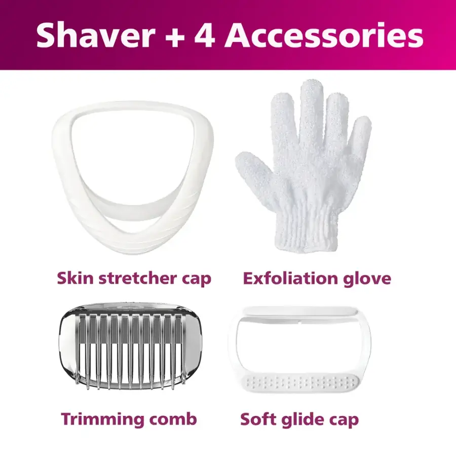 Alt View 25. Philips - Lady Electric Shaver Series 6000 - White.