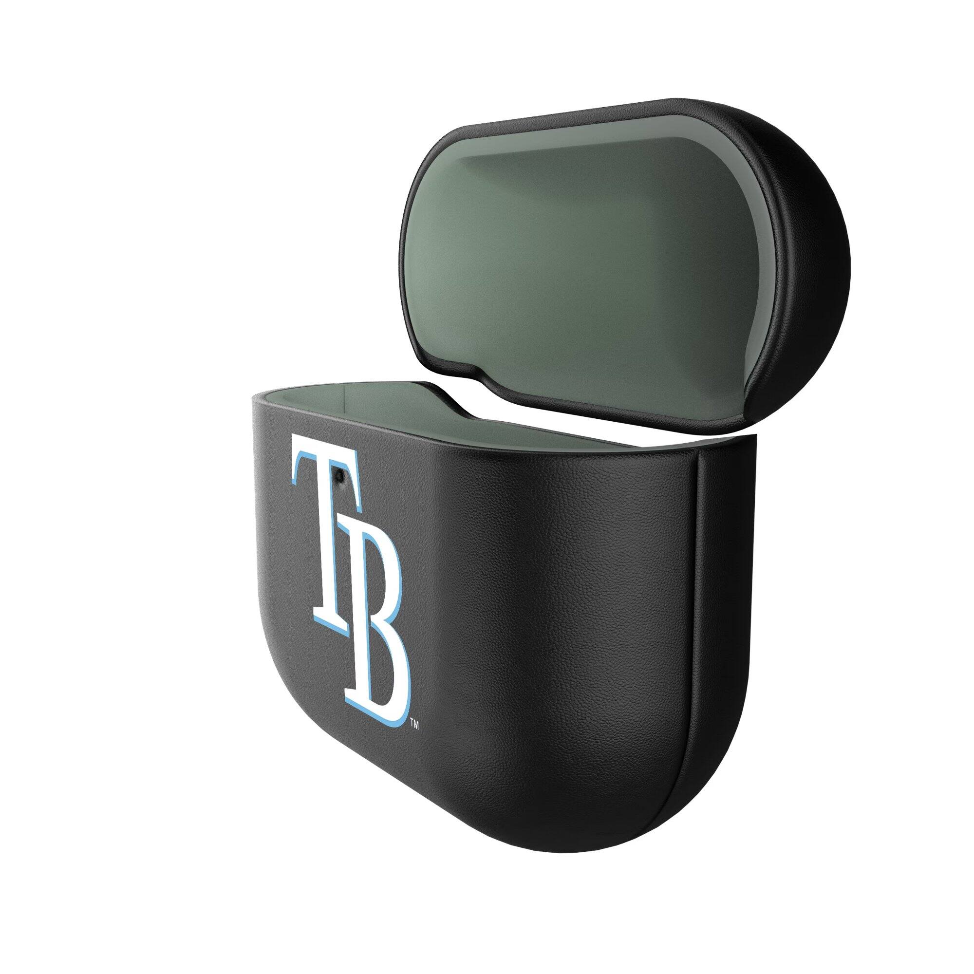 Alt View 1. Keyscaper - Tampa Bay Rays Tampa Bay Rays Insignia AirPods 4th Generation Case Cover - No Size - Black.