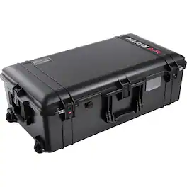 Pelican - 1615TRVL Wheeled Check-In Air Travel Case with Lid Organizer and Packing Cubes - Black
