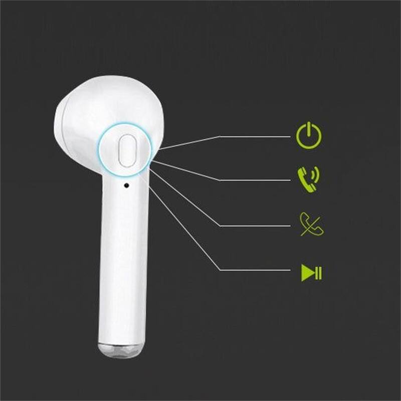 Angle. SKRAN - Clear Top Dual Chamber Wireless Bluetooth Earphones With Charging Box, Bluetooth Connectivity, Portable Charging Case - Blue.