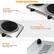 Premium Electric Hot Plate: Easy to Clean, Smooth stainless steel surface for easy cleaning. Cast Iron Heating Plates: 7.4 inch Pan Plate & 6.1 inch 6. Pot Plate. Non-slip Feet: Keep Stable during Cooking. Time for Safer Use.