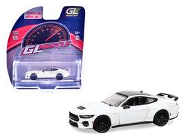 2024 Ford Mustang Oxford White with Black Top "GreenLight Muscle" Series 30 1/64 Diecast Model Cars by Greenlight