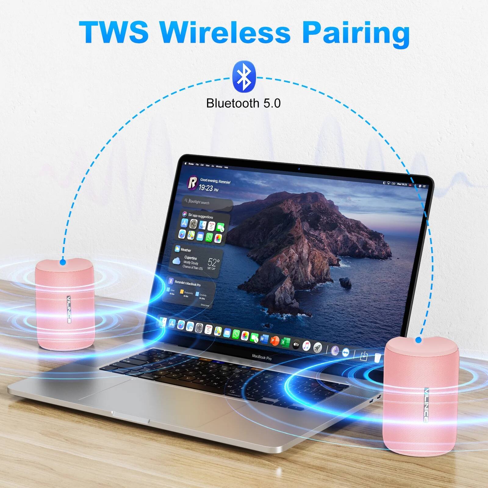 TWS Wireless Pairing  
Bluetooth 5.0