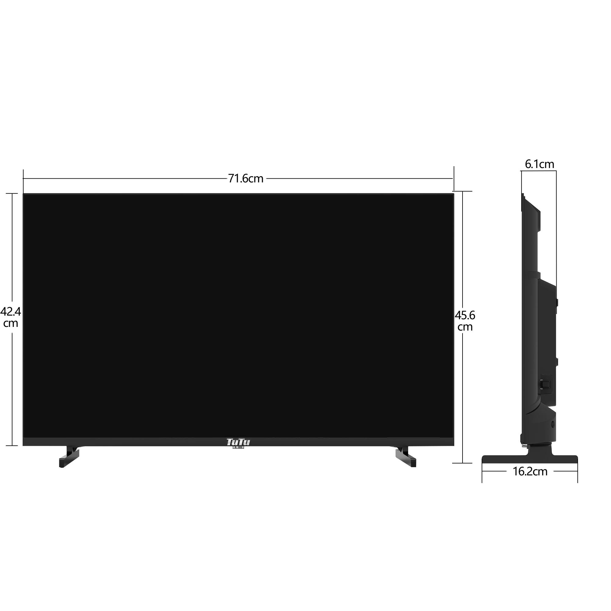 71.6 cm  
6.1 cm  
42.4 cm  
45.6 cm  
16.2 cm  
TuTu