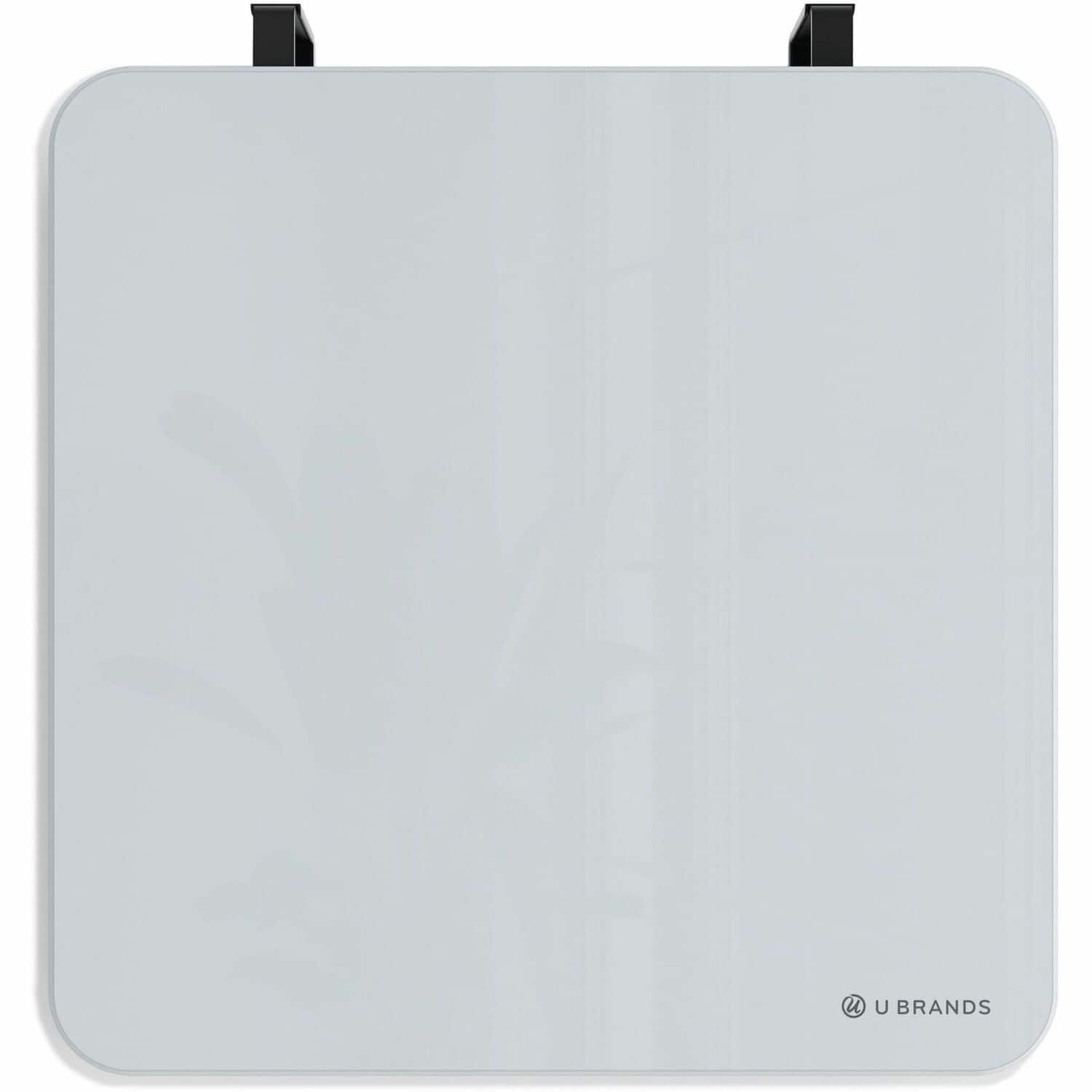 U Brands - Magnetic Cubicle/Wall Glass Dry-Erase Board - 12 x 12