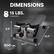 DIMENSIONS
15 LBS. (6.804 KG)
8.8"
16.5"
13.7"
300 LBS. Maximum weight capacity
