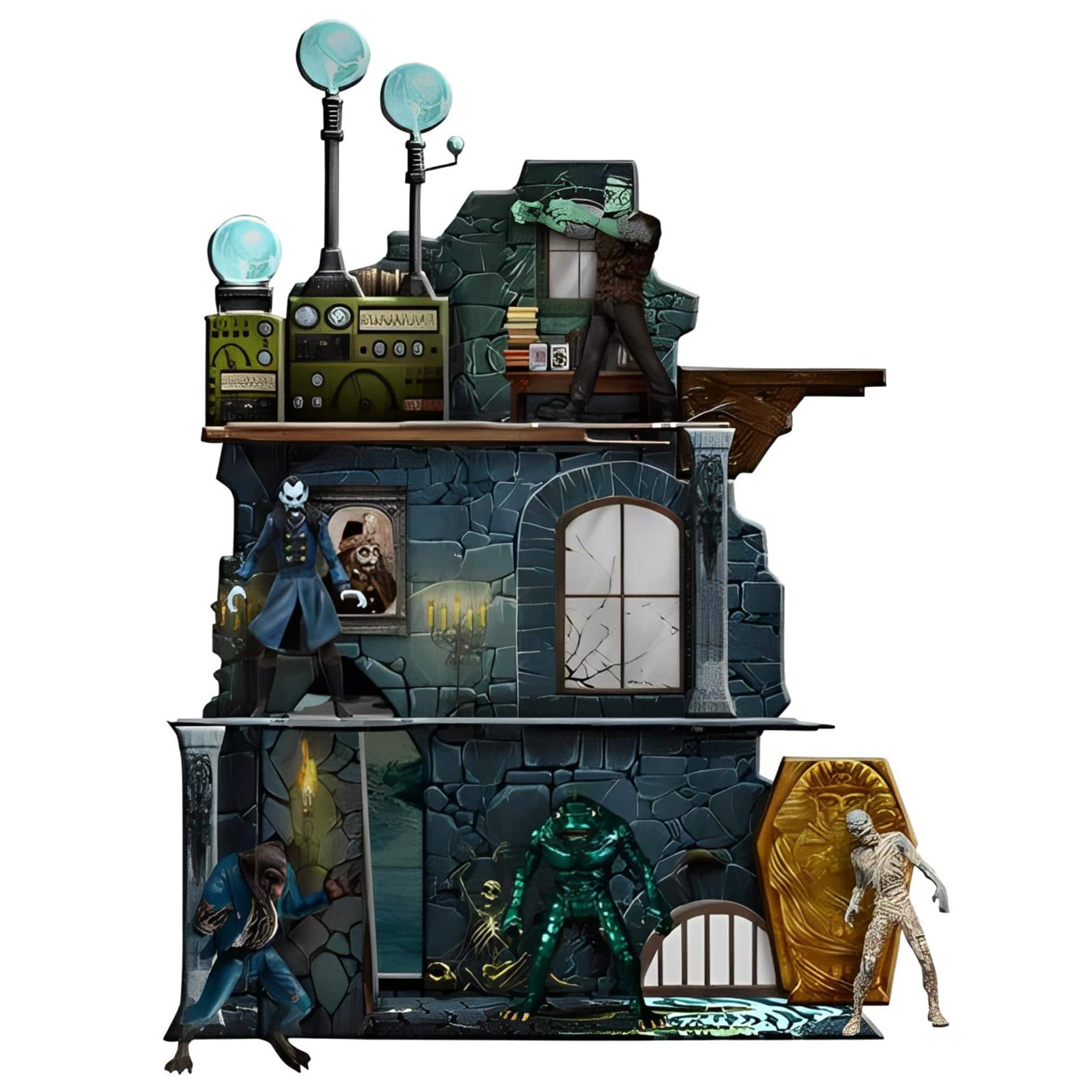 Mezco Toyz - 5 Points Mezco’s Monsters Tower of Fear Deluxe Boxed Set - Black price history on PriceWatchPro