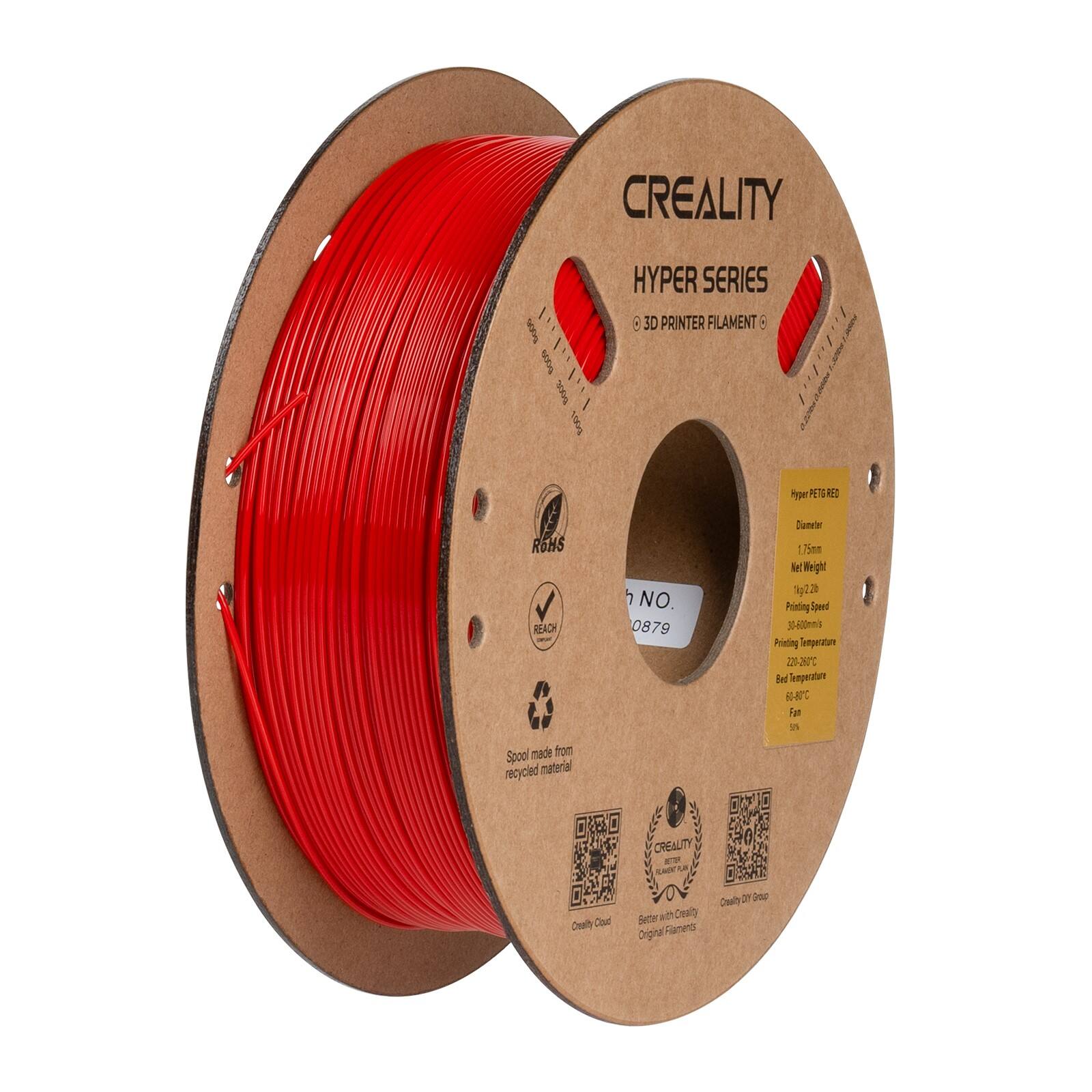 CREALITY Hyper Series 3D Printer Filament 1.75mm 28 Piading Speed 30-600mml Printing Temperature 225 at Bed Temperature Fan in Spool made from recycled material CREALITY Creality 3D Printer Filament