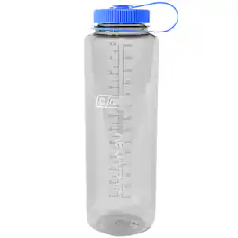Nalgene - Wide Mouth Sustain Silo Water Bottle - 48 oz. - /Blue - Gray