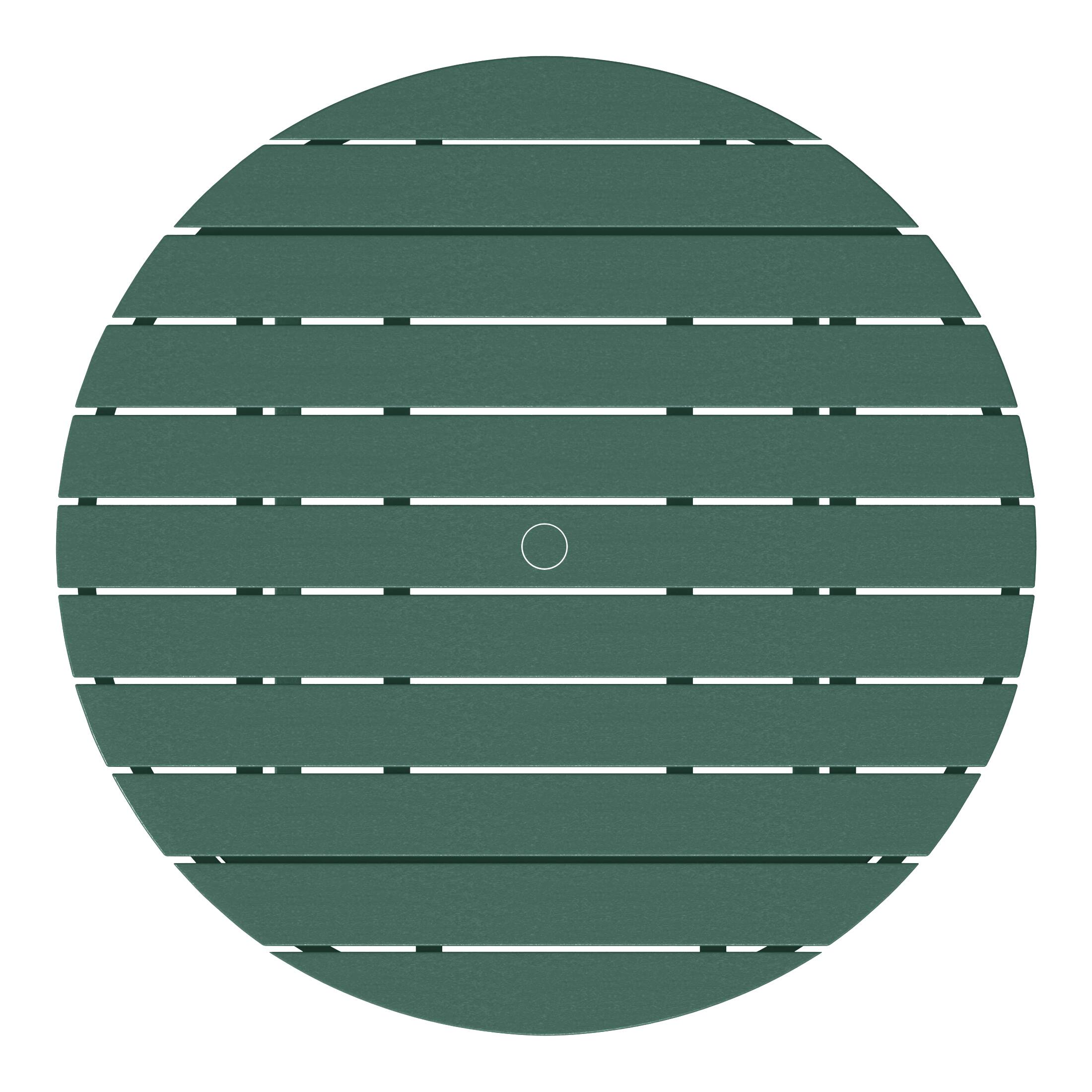 Alt View 1. WestinTrends - WestinTrends Malibu Kids Outdoor Patio Furniture HDPE 38" Wide Round Dining Table - Dark Green.