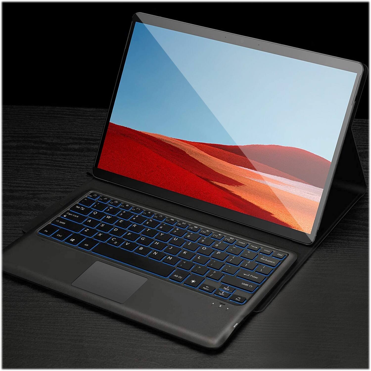 Alt View 18. SaharaCase - Keyboard Case for Microsoft Surface Pro X (2021) - Black.