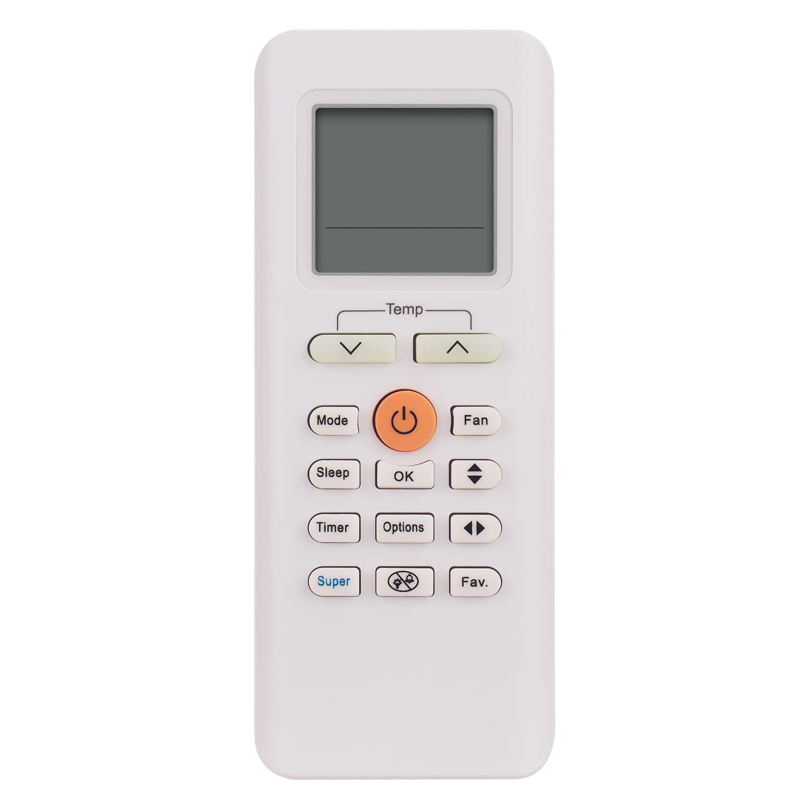 VINABTY - New RG70A-BGEF Replaced Remote Fits for Midea Air Conditioner AC RG70C RG70E3/BGEF RG70E2/BGEF RG70E2/BGEFU1 - Black