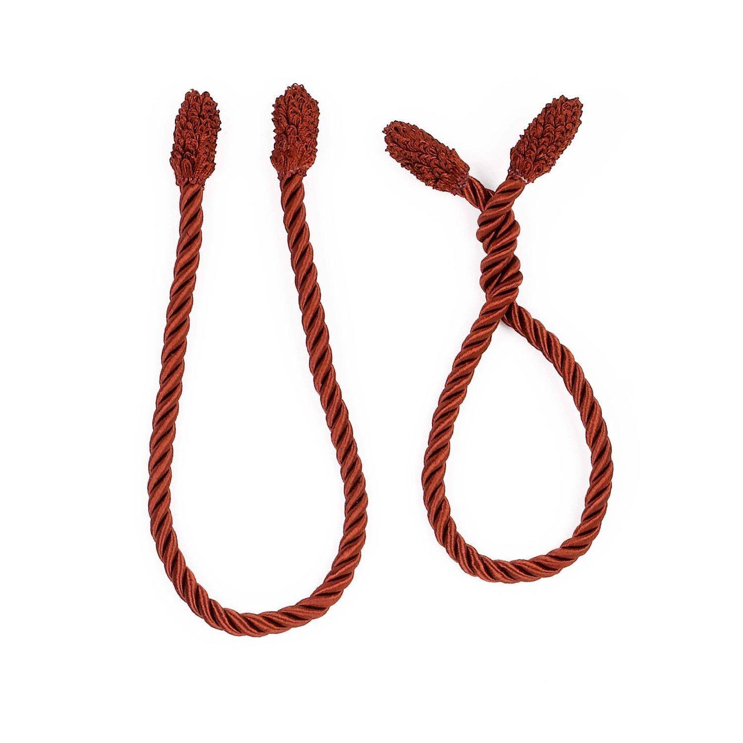 Paradigms Interiors - Decorative Garland Twist Ties gold - Hang Lights And Decorations Easily Securely Strong Inner Wire - Red