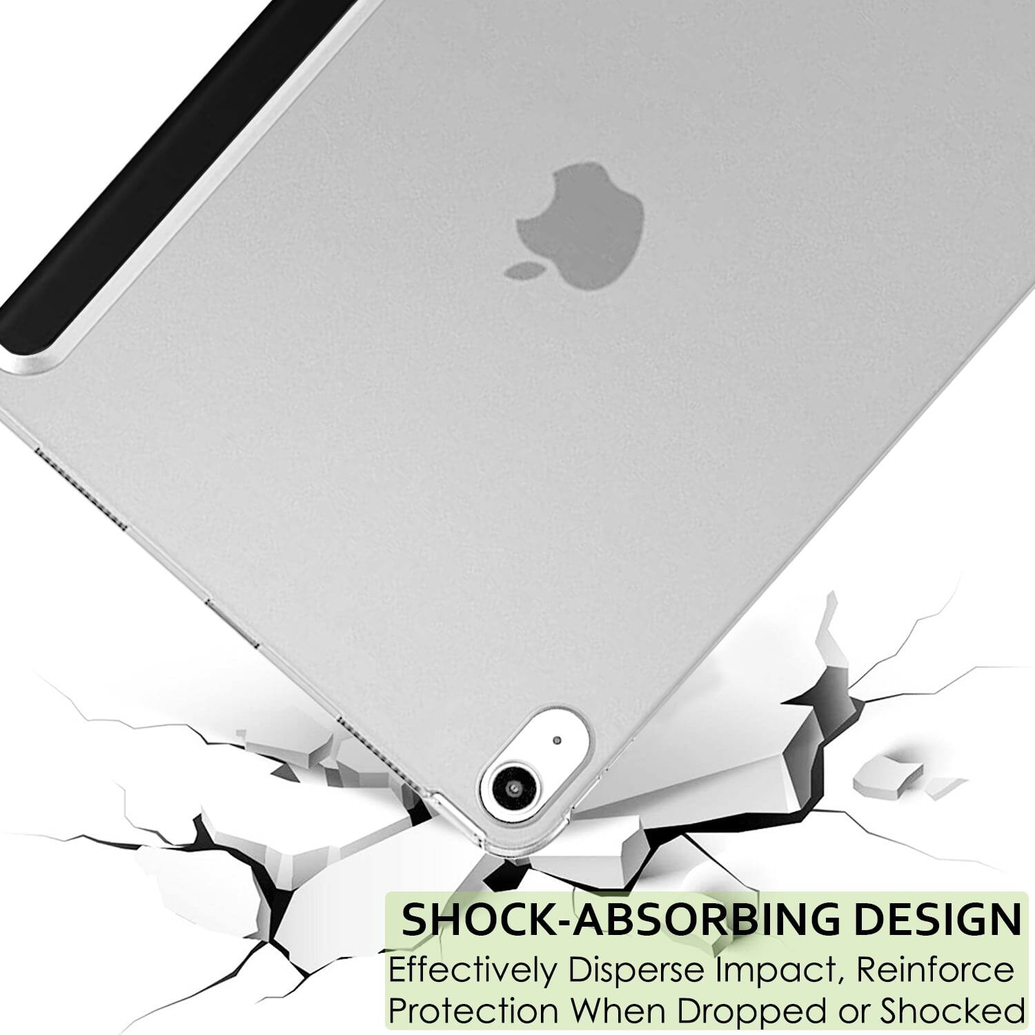 SHOCK-ABSORBING DESIGN  
Effectively Disperse Impact, Reinforce Protection When Dropped or Shocked